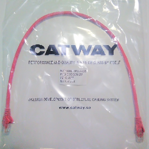Propojovací kabel UTP Cat 6, 0,5 metru, červený » Kabely » PC-IN Plzeň